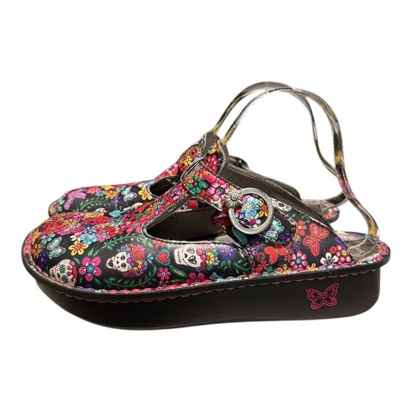 Alegria Women's Classic Loretta Leather Clog 8-8.5 M US Ofrenda Print Nursing - Picture 6 of 11